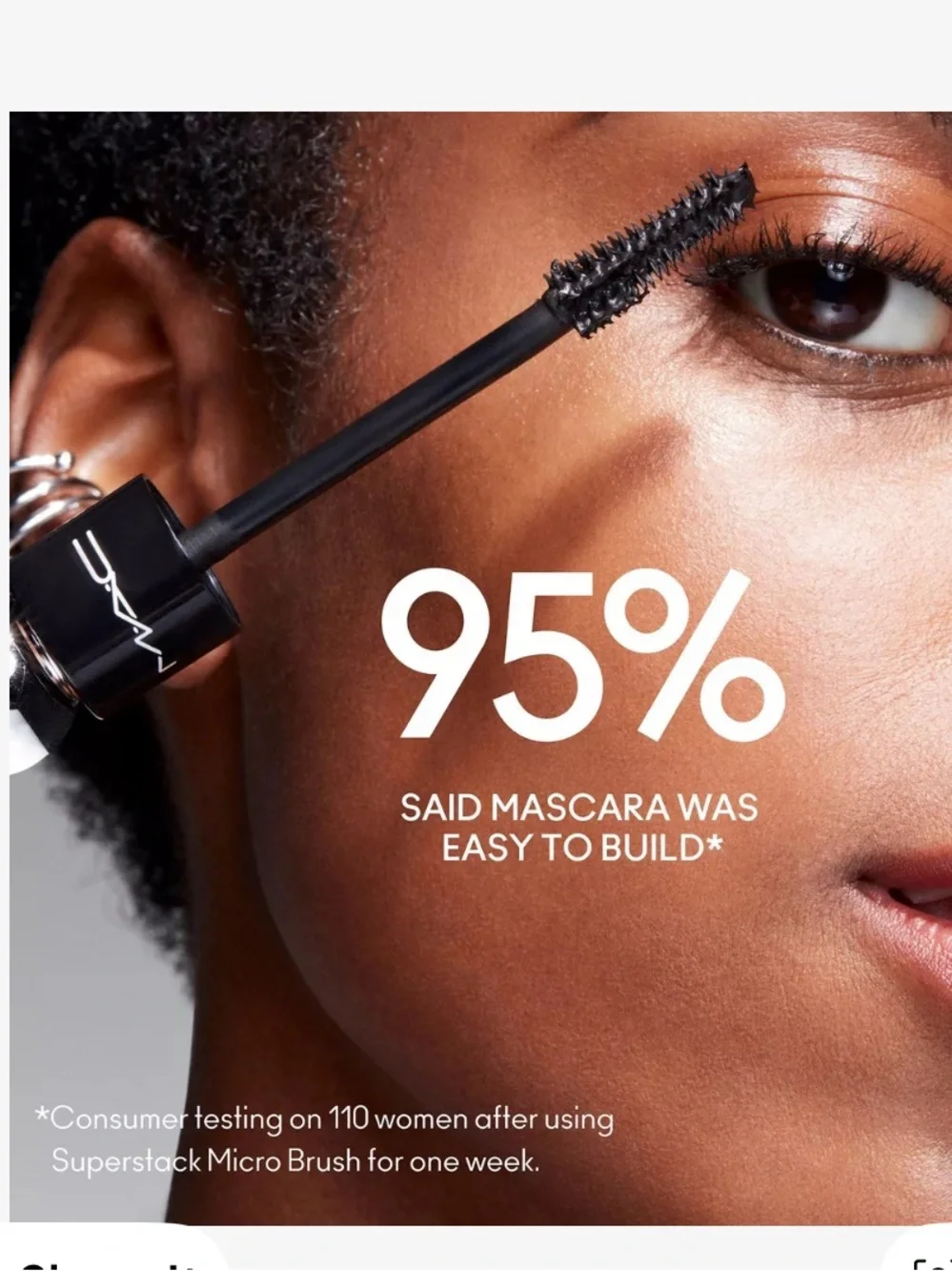 NWT / NIB MAC Cosmetics Mini Macstack Mascara - Black Stain